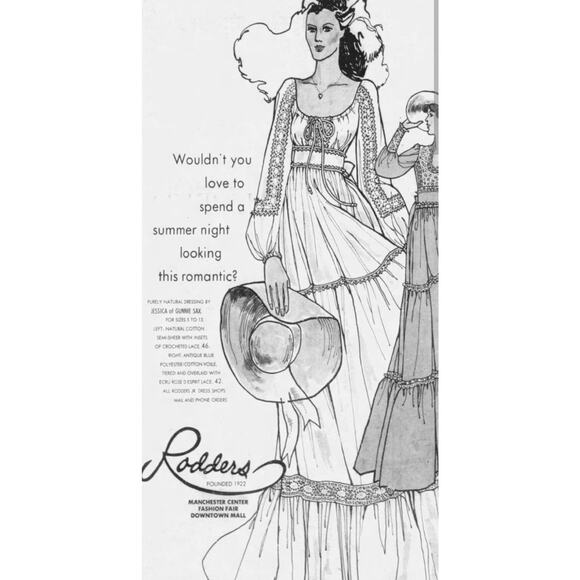 Gunne Sax by Jessica Vintage 1 3/4" Ivory Lace Trim Satin Edge Old New‎ Stock - Picture 3 of 9